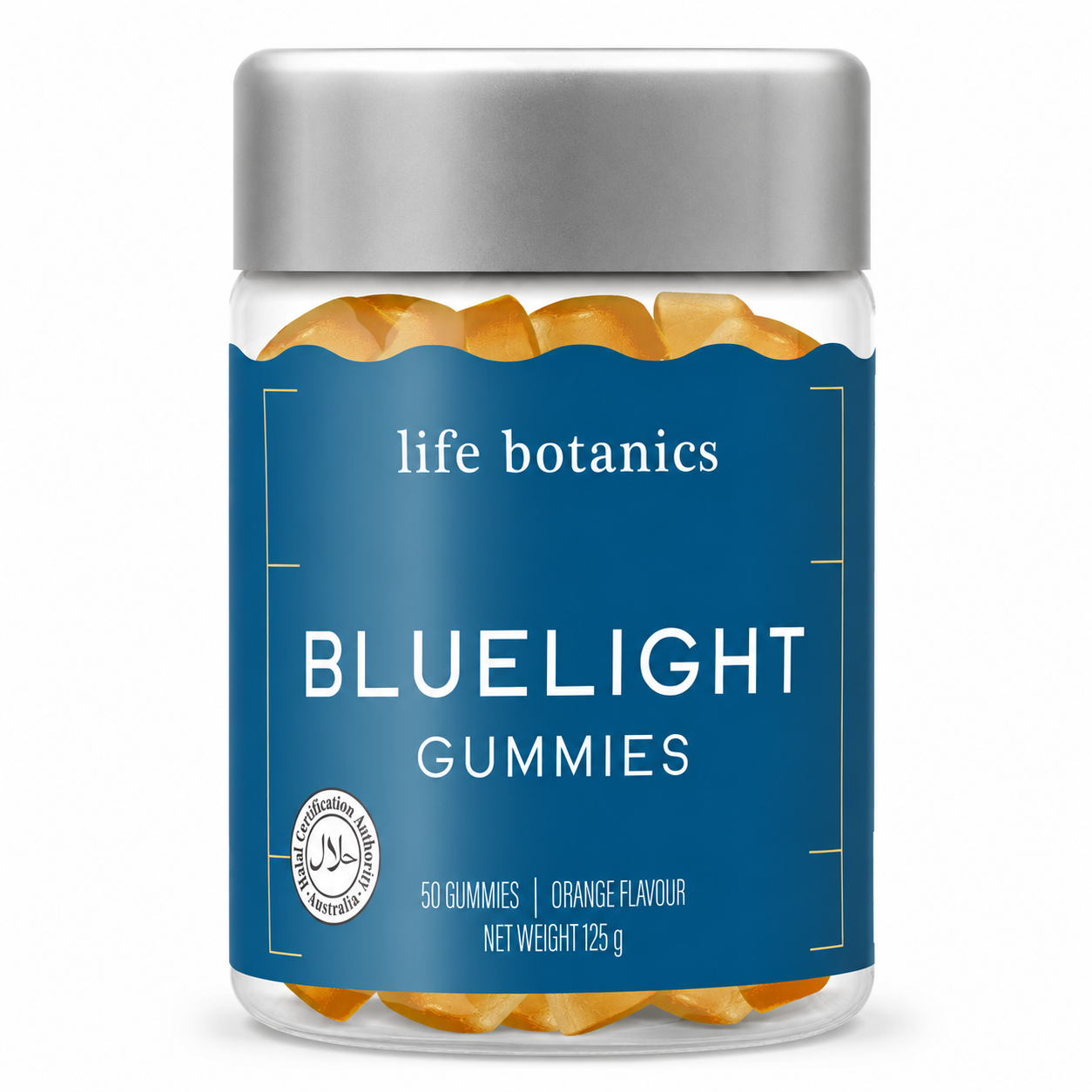 Life Botanics Bluelight Gummies 50s front of pack label